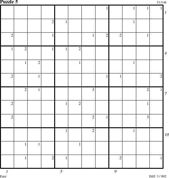 Step-by-Step Instructions for Puzzle 5 with all 3 steps marked