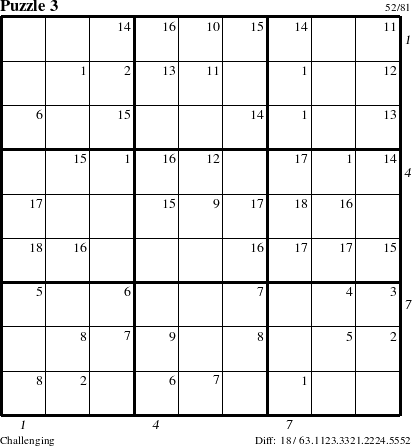 Step-by-Step Instructions for Puzzle 3 with all 18 steps marked