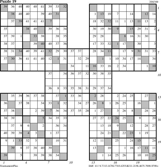 Step-by-Step Instructions for Puzzle 19 with all 41 steps marked