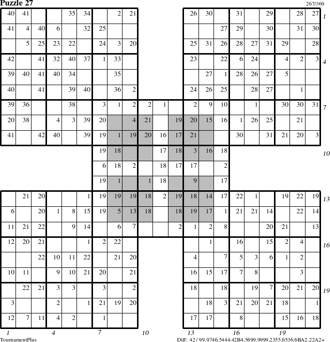 Step-by-Step Instructions for Puzzle 27 with all 42 steps marked