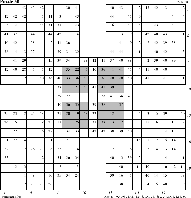 Step-by-Step Instructions for Puzzle 30 with all 45 steps marked