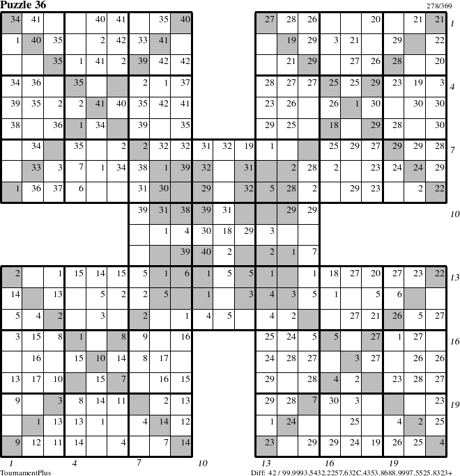 Step-by-Step Instructions for Puzzle 36 with all 42 steps marked