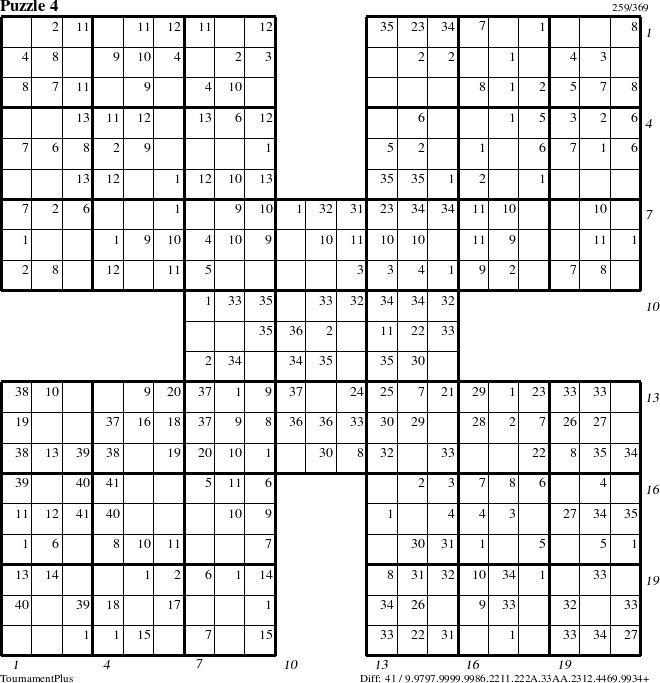 Step-by-Step Instructions for Puzzle 4 with all 41 steps marked