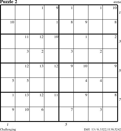 Step-by-Step Instructions for Puzzle 2 with all 13 steps marked