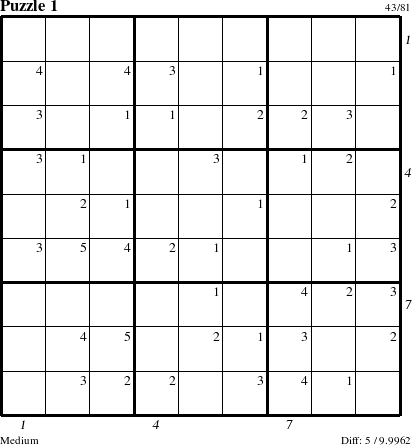 Step-by-Step Instructions for Puzzle 1 with all 5 steps marked