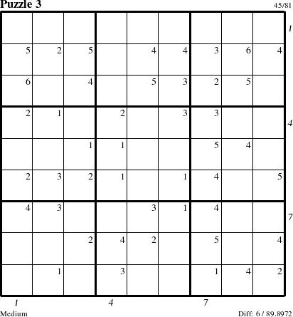 Step-by-Step Instructions for Puzzle 3 with all 6 steps marked