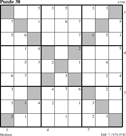 Step-by-Step Instructions for Puzzle 38 with all 7 steps marked