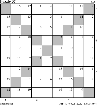 Step-by-Step Instructions for Puzzle 37 with all 19 steps marked