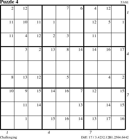 Step-by-Step Instructions for Puzzle 4 with all 17 steps marked