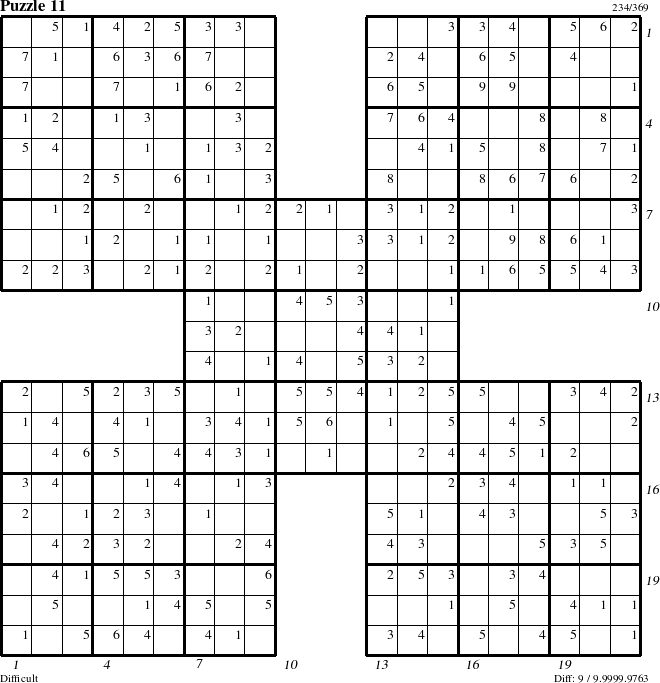 Step-by-Step Instructions for Puzzle 11 with all 9 steps marked