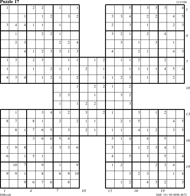 Step-by-Step Instructions for Puzzle 17 with all 10 steps marked