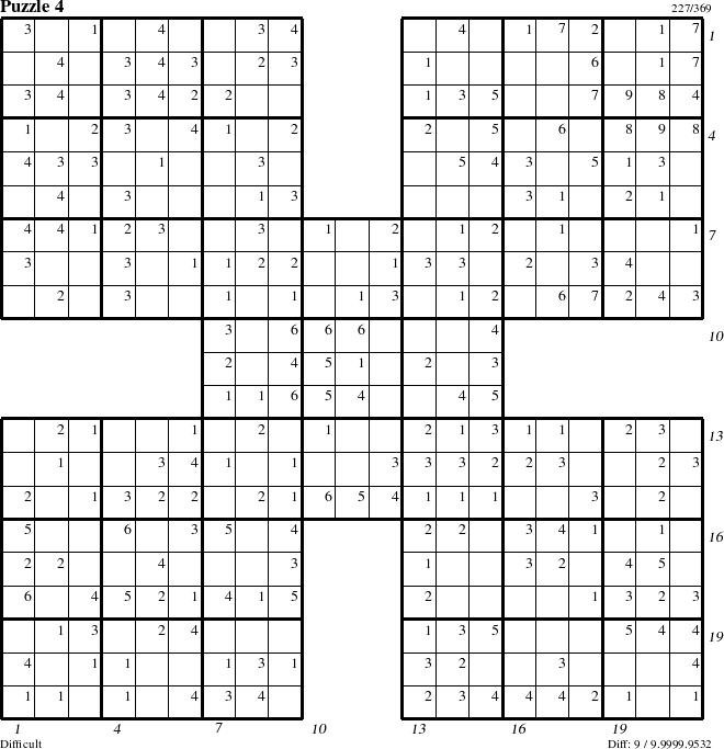 Step-by-Step Instructions for Puzzle 4 with all 9 steps marked