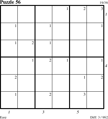 Step-by-Step Instructions for Puzzle 56 with all 3 steps marked