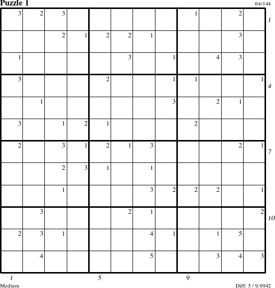 Step-by-Step Instructions for Puzzle 1 with all 5 steps marked