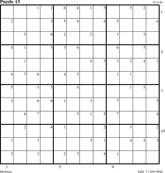 Step-by-Step Instructions for Puzzle 13 with all 7 steps marked