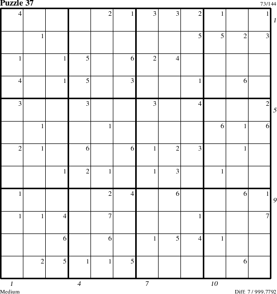 Step-by-Step Instructions for Puzzle 37 with all 7 steps marked