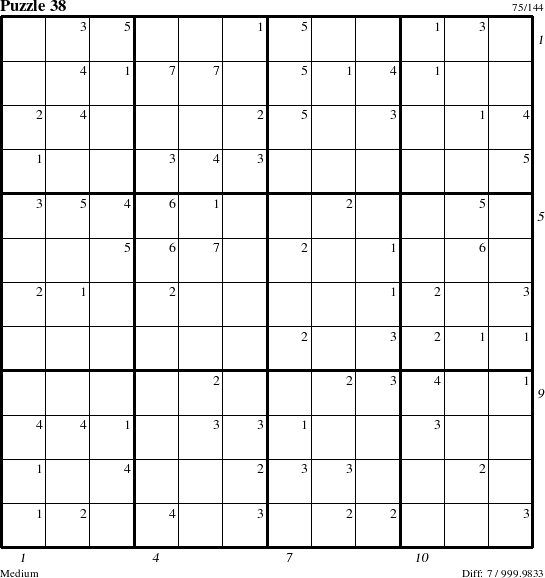 Step-by-Step Instructions for Puzzle 38 with all 7 steps marked