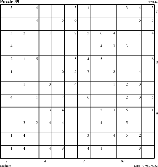 Step-by-Step Instructions for Puzzle 39 with all 7 steps marked