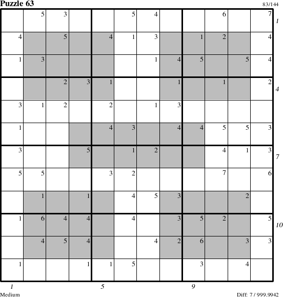 Step-by-Step Instructions for Puzzle 63 with all 7 steps marked