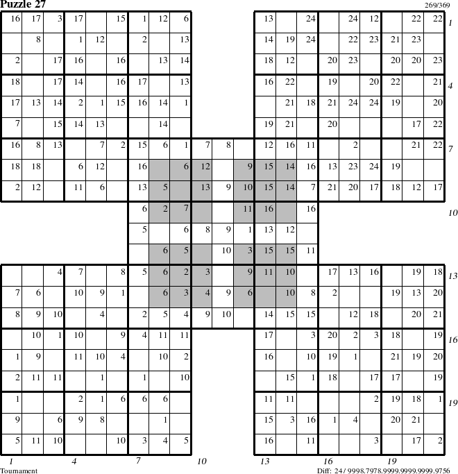 Step-by-Step Instructions for Puzzle 27 with all 24 steps marked