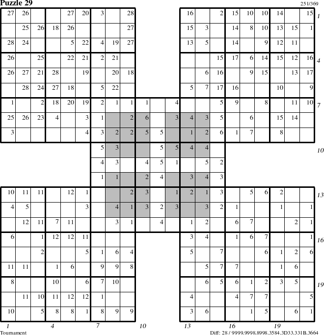 Step-by-Step Instructions for Puzzle 29 with all 28 steps marked