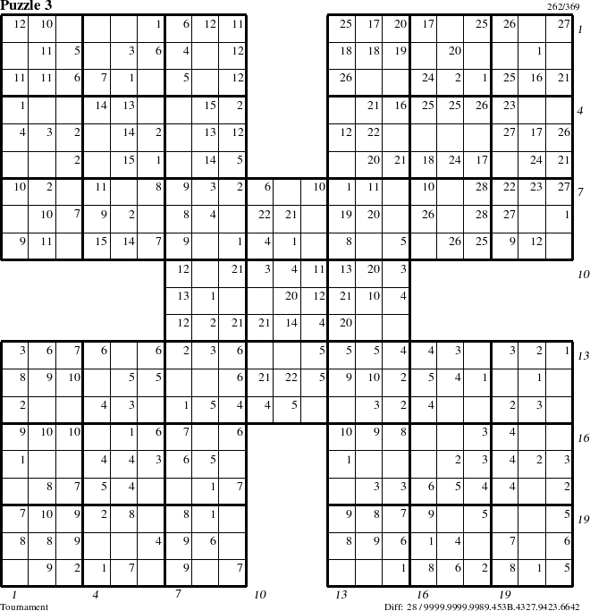 Step-by-Step Instructions for Puzzle 3 with all 28 steps marked