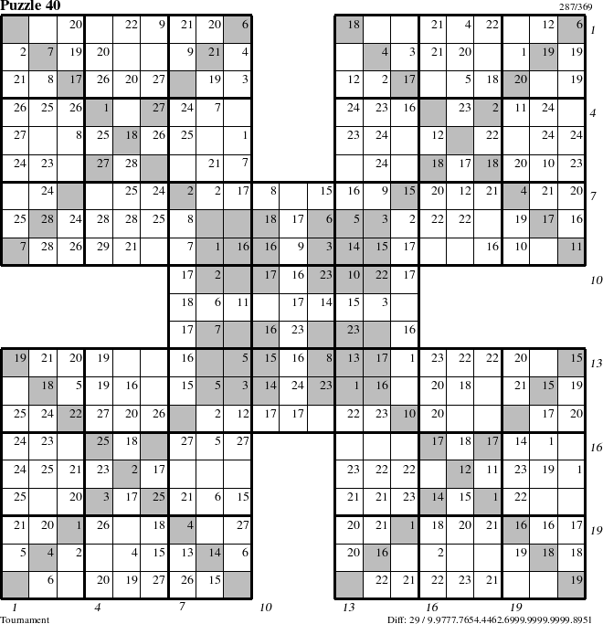 Step-by-Step Instructions for Puzzle 40 with all 29 steps marked