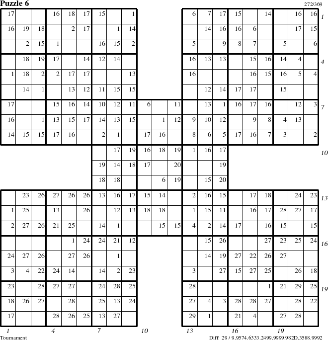 Step-by-Step Instructions for Puzzle 6 with all 29 steps marked