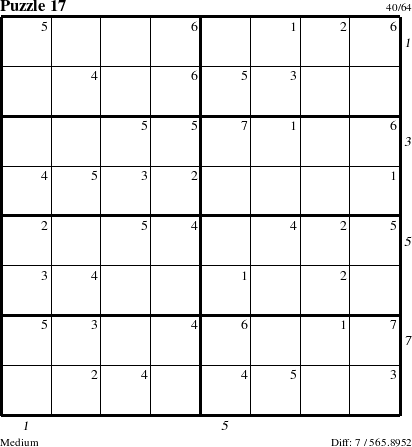 Step-by-Step Instructions for Puzzle 17 with all 7 steps marked