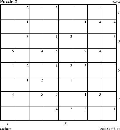 Step-by-Step Instructions for Puzzle 2 with all 5 steps marked