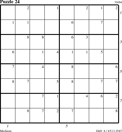 Step-by-Step Instructions for Puzzle 24 with all 8 steps marked