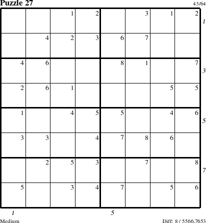 Step-by-Step Instructions for Puzzle 27 with all 8 steps marked