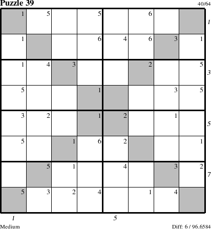 Step-by-Step Instructions for Puzzle 39 with all 6 steps marked