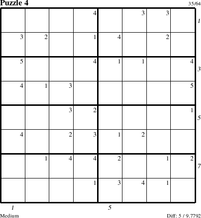 Step-by-Step Instructions for Puzzle 4 with all 5 steps marked