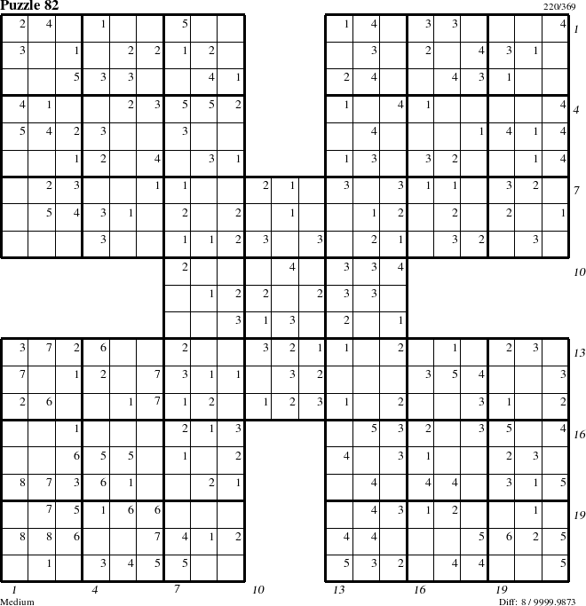 Step-by-Step Instructions for Puzzle 82 with all 8 steps marked