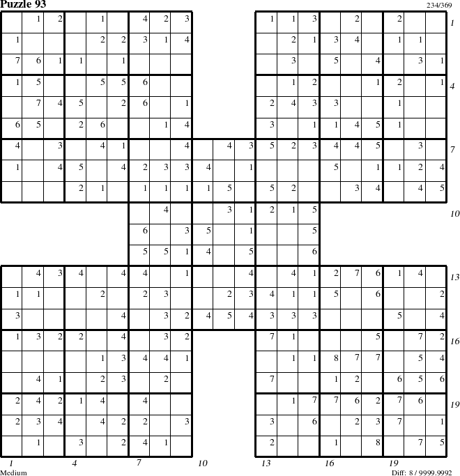 Step-by-Step Instructions for Puzzle 93 with all 8 steps marked