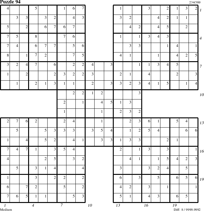 Step-by-Step Instructions for Puzzle 94 with all 8 steps marked