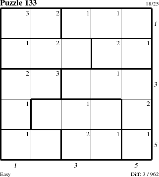 Step-by-Step Instructions for Puzzle 133 with all 3 steps marked