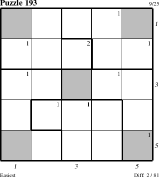 Step-by-Step Instructions for Puzzle 193 with all 2 steps marked