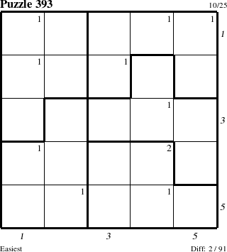 Step-by-Step Instructions for Puzzle 393 with all 2 steps marked