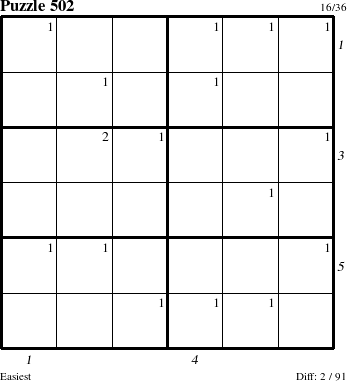 Step-by-Step Instructions for Puzzle 502 with all 2 steps marked