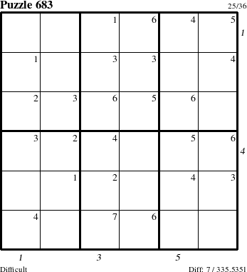 Step-by-Step Instructions for Puzzle 683 with all 7 steps marked