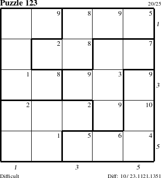 Step-by-Step Instructions for Puzzle 123 with all 10 steps marked