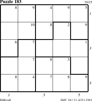 Step-by-Step Instructions for Puzzle 183 with all 10 steps marked