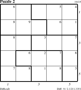 Step-by-Step Instructions for Puzzle 2 with all 9 steps marked