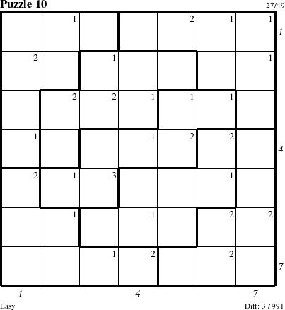 Step-by-Step Instructions for Puzzle 10 with all 3 steps marked