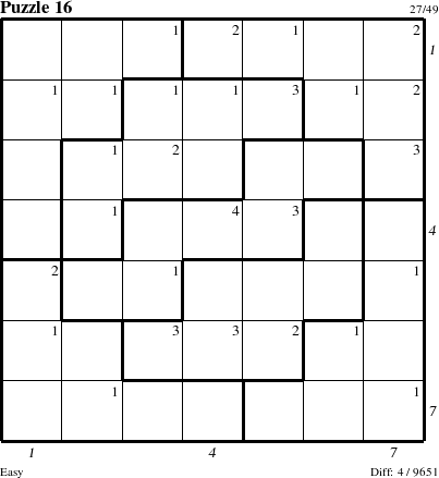 Step-by-Step Instructions for Puzzle 16 with all 4 steps marked