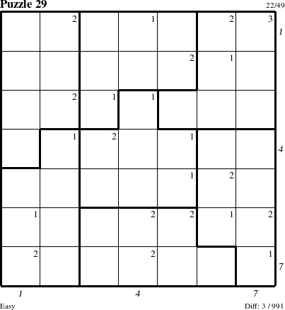 Step-by-Step Instructions for Puzzle 29 with all 3 steps marked