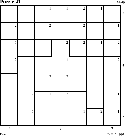 Step-by-Step Instructions for Puzzle 41 with all 3 steps marked