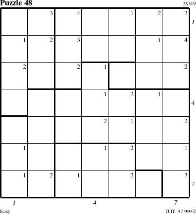 Step-by-Step Instructions for Puzzle 48 with all 4 steps marked